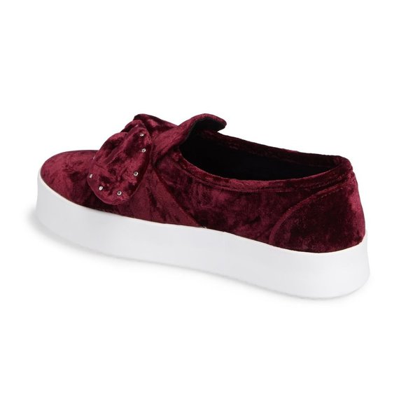 REBECCA MINKOFF Acai Velvet Stacey Studded Platform Slip-On Shoes sz 10 Women's - Picture 3 of 16
